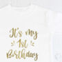 It's My First Birthday T Shirt, thumbnail 2 of 3