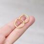 Gold 18 Mm Minimalistic Everyday Hoops, thumbnail 1 of 7