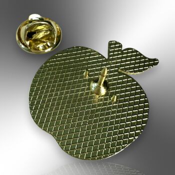 Choose Your Badge Colour – I Am A Teacher What's Your Superpower Apple Shaped Enamel Brooch Pin Badge, Ideal Gift For Teachers, 6 of 8
