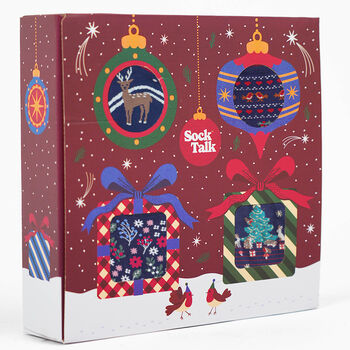 Woodland Animals Bamboo Socks Christmas Gift Set Four Pack, 3 of 3