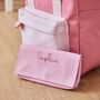 Personalised Pink Grab Handle And Purse Large Backpack, thumbnail 4 of 6