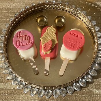 Personalised Diwali Trio Of Cakesicle Gift, 6 of 12