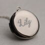 Silver Personalised Locket Necklace, thumbnail 6 of 10