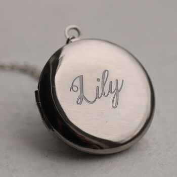 Silver Personalised Locket Necklace, 6 of 10