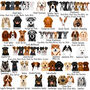 Premium Dog Breed Realistic Illustrations Heart ID Tag, thumbnail 5 of 10