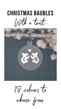 Personalised Kangeroo Christmas Tree Bauble, 9 of 12