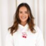 Ladies Embroidered Cherry Mama Mini Me Matching Hoodie, thumbnail 2 of 6