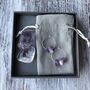Personalised Healing Crystal Earring And Stone Gift Box, thumbnail 3 of 11