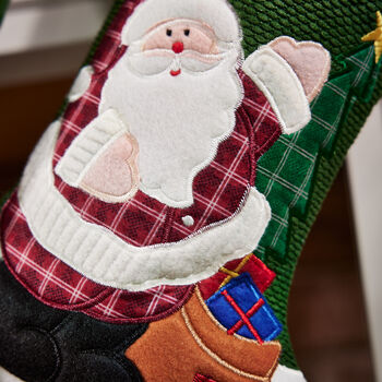 Personalised Traditional Santa Claus Christmas Stocking, 3 of 5