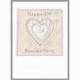 Personalised Silk 12th Wedding Anniversary Card, thumbnail 6 of 11