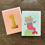 Mini Mermaid Happy Birthday Card, thumbnail 4 of 4
