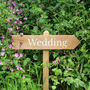 Country Lane Wooden Wedding Event Signs, thumbnail 3 of 9