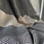 Diamond Design Black Cotton Bedspread, thumbnail 7 of 9