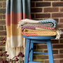 Handwoven Cotton Sofa Throw, Personalised Gfit, thumbnail 9 of 12