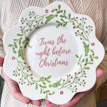 Hand Painted Christmas Plate, 3 of 3