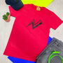 Lighting Bolt Personalisable Retro T Shirt, thumbnail 2 of 3