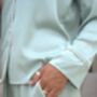Sage Green Long Satin Pyjamas, thumbnail 7 of 7