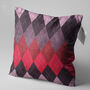 Diamond Pattern Pillow Cover With Warm Multicolour, thumbnail 3 of 6