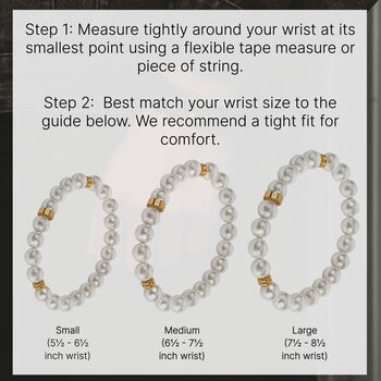 Men's Pearl Bracelet With 18k Gold Plated Beads, 6 of 12