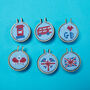 Mini Hoop British Themed Cross Stitch, thumbnail 3 of 7