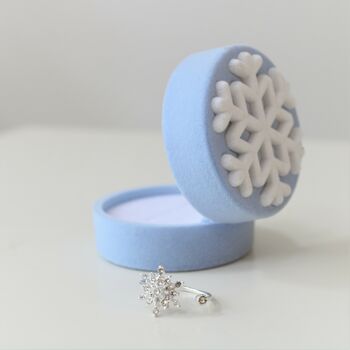Snowflake Ring In ' Frozen' Gift Box, 9 of 11
