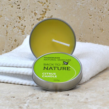 Citrus Natural Aromatherapy Candle, 3 of 5