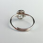 Sterling Silver Abstract Face Ring, thumbnail 2 of 4