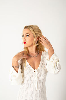 Sterling Silver Crescent Moon Necklace, 10 of 12