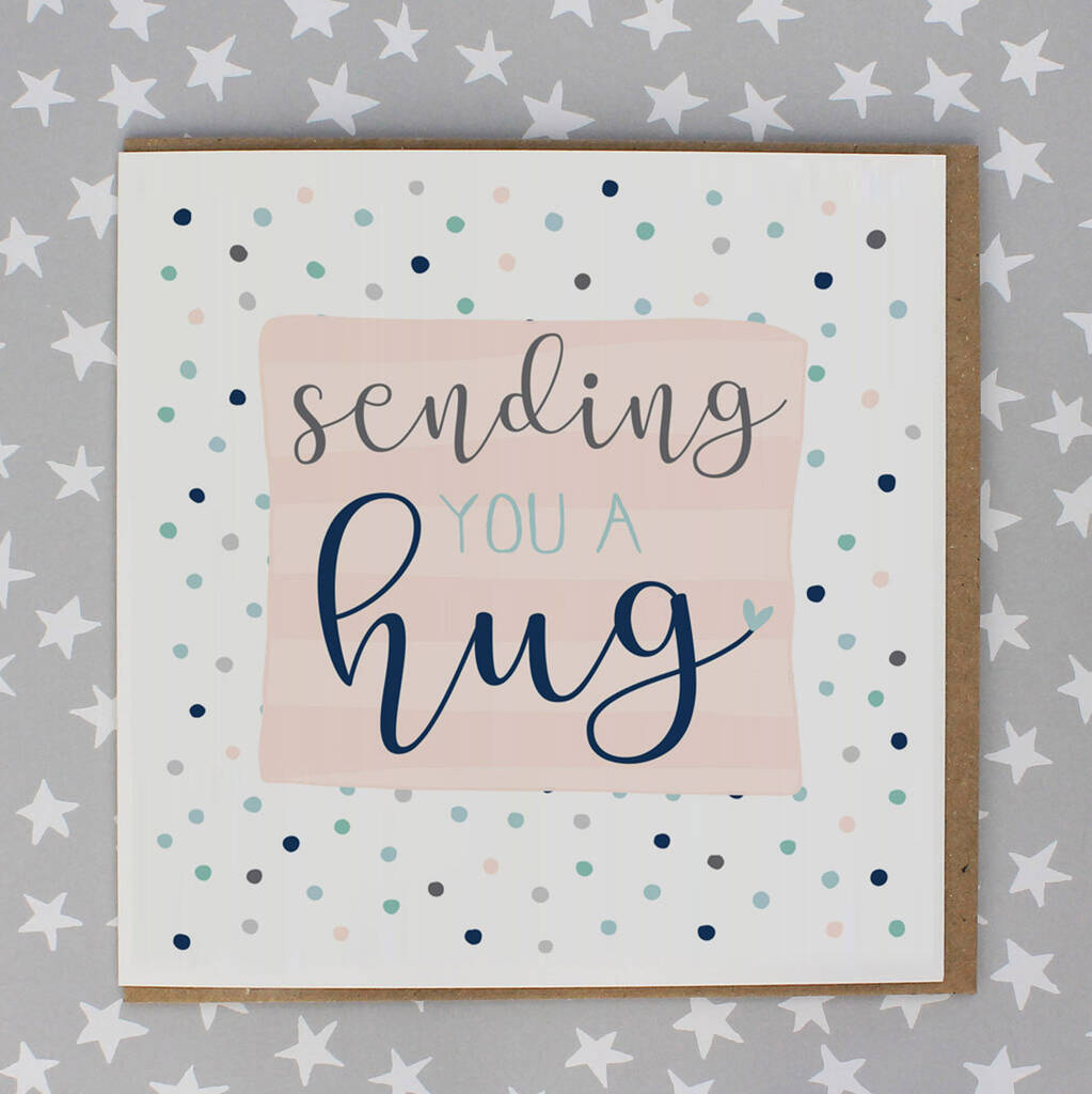 Sending You A Hug Greetings Card