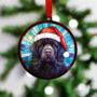 Newfoundland In Santa Hat Suncatcher Decoration, thumbnail 2 of 6