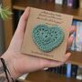 Personalised Crochet Heart Corner Bookmark, thumbnail 8 of 9