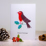 Christmas Card Pack Of Four Flamingo Penguin Bear Robin, thumbnail 4 of 9