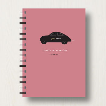 Personalised Car Lover's Journal Or Notebook, 9 of 11