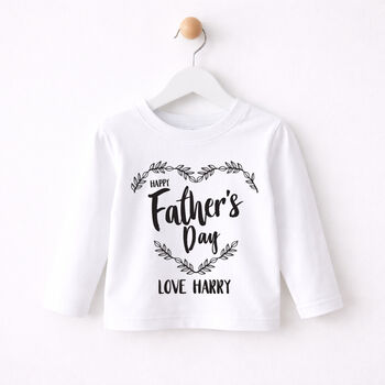 Personalised Father's Day Child T Shirt Mono, 3 of 3