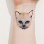 Meow Cat Temporary Tattoo, thumbnail 1 of 6