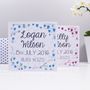 Personalised New Baby Card For Boys And Girls, thumbnail 3 of 7