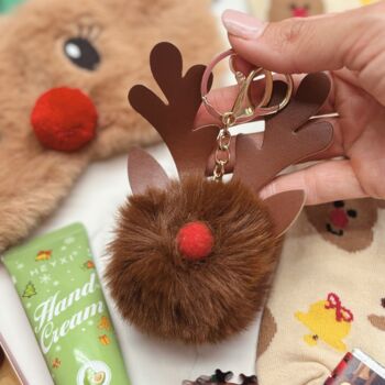 Reindeer Christmas Pamper Gift Box For Tweens And Teens – Eye Mask, Socks And Festive Treats, 7 of 12