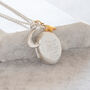 'You Are My Moon And Stars' Oval Locket Necklace Silver, thumbnail 1 of 9