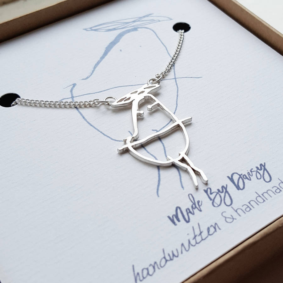 custom drawing necklace