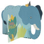 3D Fold Out Elephant Birthday Card, thumbnail 2 of 3