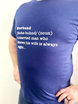 Husband Definition T Shirt, 6 of 6