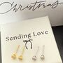 Diamond Cz Earrings Christmas Gift Set Gold And Silver, thumbnail 4 of 10