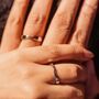 Adjustable Couple Promise Twist Infinity Rings, thumbnail 1 of 4