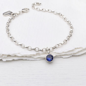 sapphire bracelet september birthstone by lilia nash jewellery ...