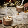 Luxury Ribbed Glass Christmas Mugs, thumbnail 1 of 6