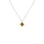 Sterling Silver Pendant Birthstone Necklace November Topaz, thumbnail 4 of 6