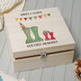 Personalised Mini Me Welly Boot Memory Box, thumbnail 1 of 9