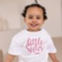 Big/Little Sister/Brother Personalised Embroidered T Shirt, thumbnail 2 of 11