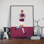 Morgan Rogers Aston Villa Print, thumbnail 1 of 4