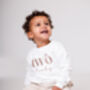 'Two Cheeky' Embroidered 2nd Birthday Sweatshirt, thumbnail 1 of 7
